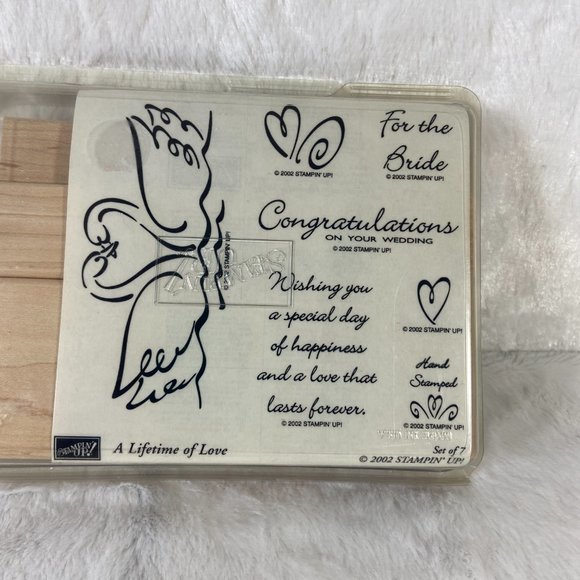 Stampin' Up! - A LIFETIME OF LOVE - Rubber Stamps Set of 7 - NEW (unmounted) - Picture 2 of 6